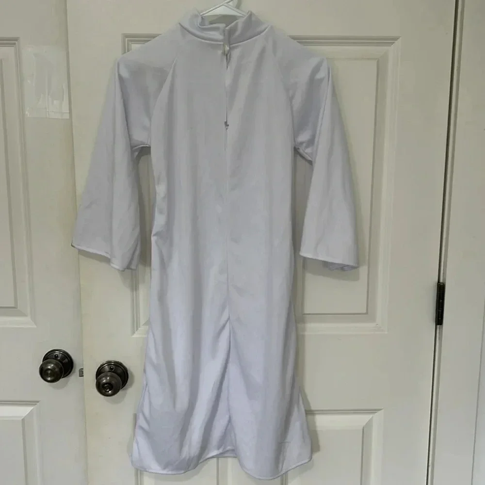Princess Leia white dress costume size 10-12 small stain on sleeve